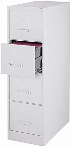 4 Drawer Light Gray Letter File Cabinet M810652