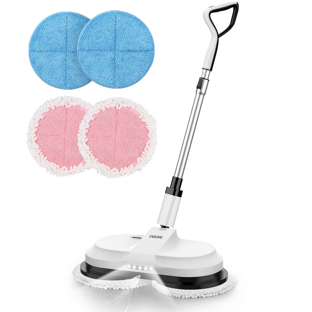 Cordless Electric Spin Mop with 300ml Water Tank and LED Headlight P674