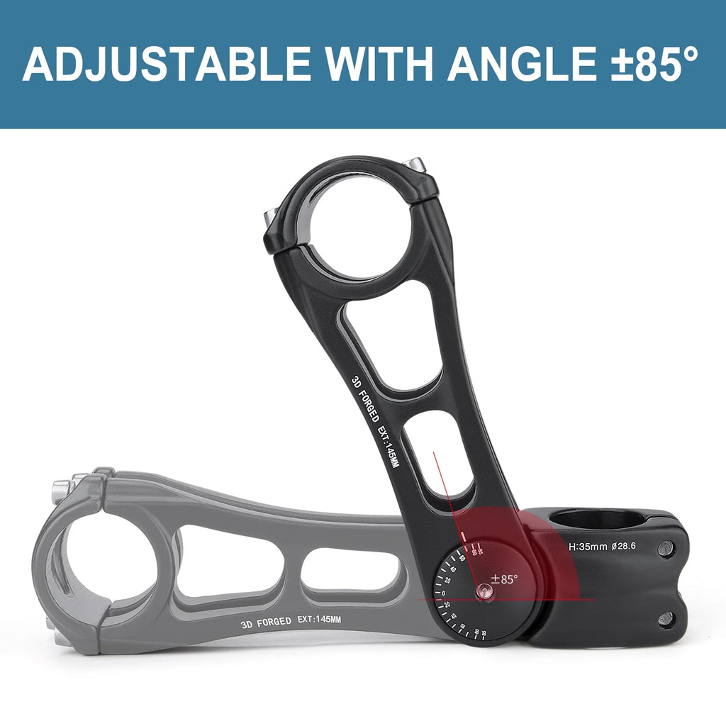 Adjustable 31.8mm Aluminium Alloy MTB Handlebar Stem R894329