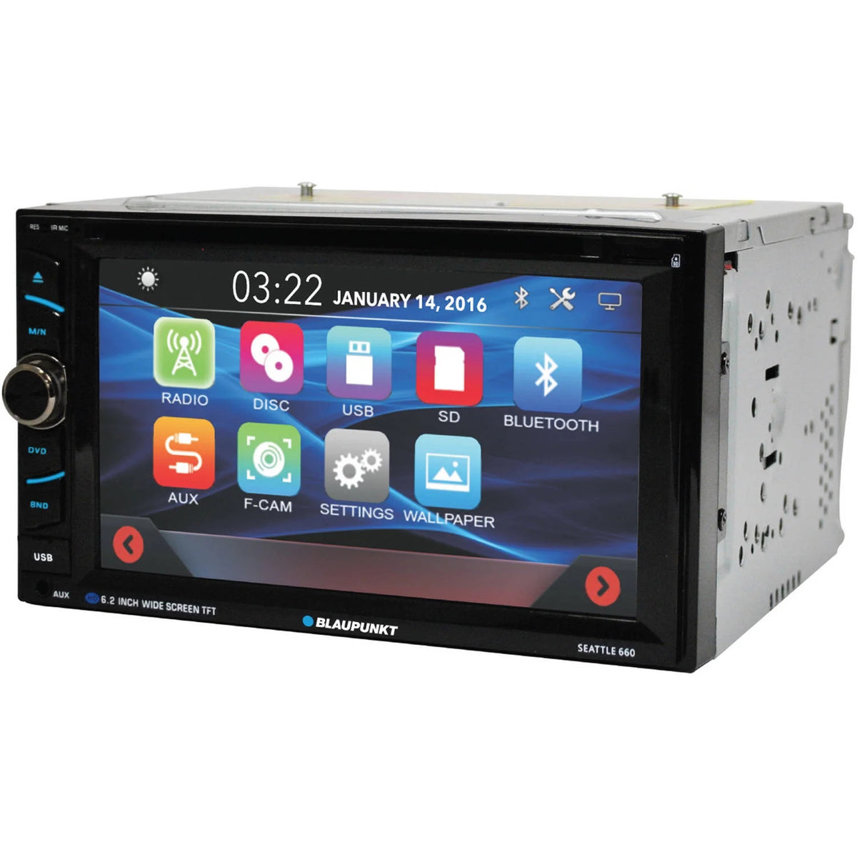 6.2" Double-DIN Touch Screen Receiver with Bluetooth E828311