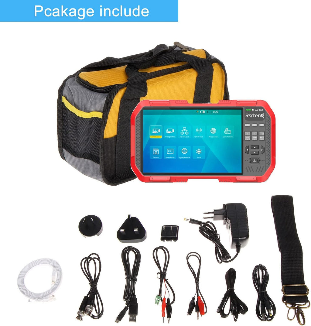 4K 8MP CVI TVI AHD IP Camera Tester 7inch TFT Touch Screen G332