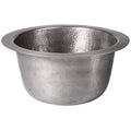 Solid Hand Hammered Copper 16-inch Diameter Large Round Bar/Prep Sink W323373