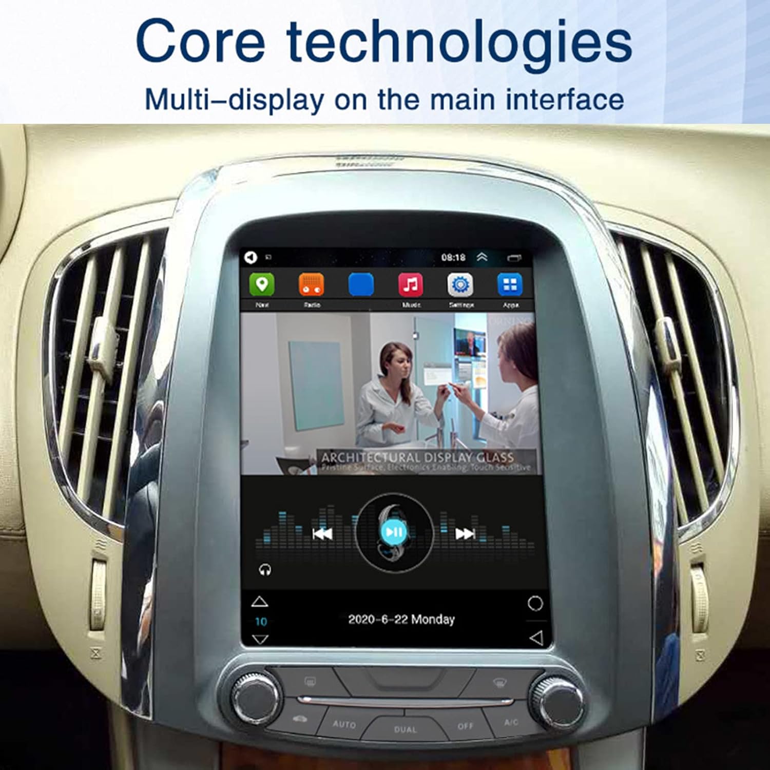 9.7in WiFi Car Radio Stereo Video Player N3681