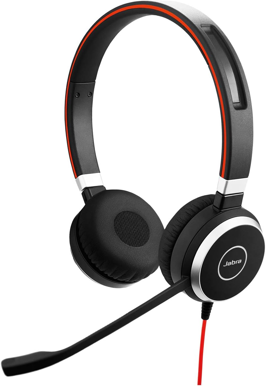 Jabra Evolve 40 Professional Wired Headset, Stereo, 3.5mm Jack/USB Connection F36735