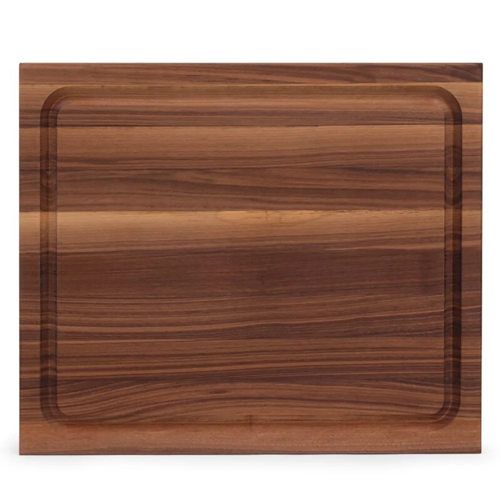 Walnut Wood 21 Inch Reversible Carving Board & 3 Piece Care Set Z7935