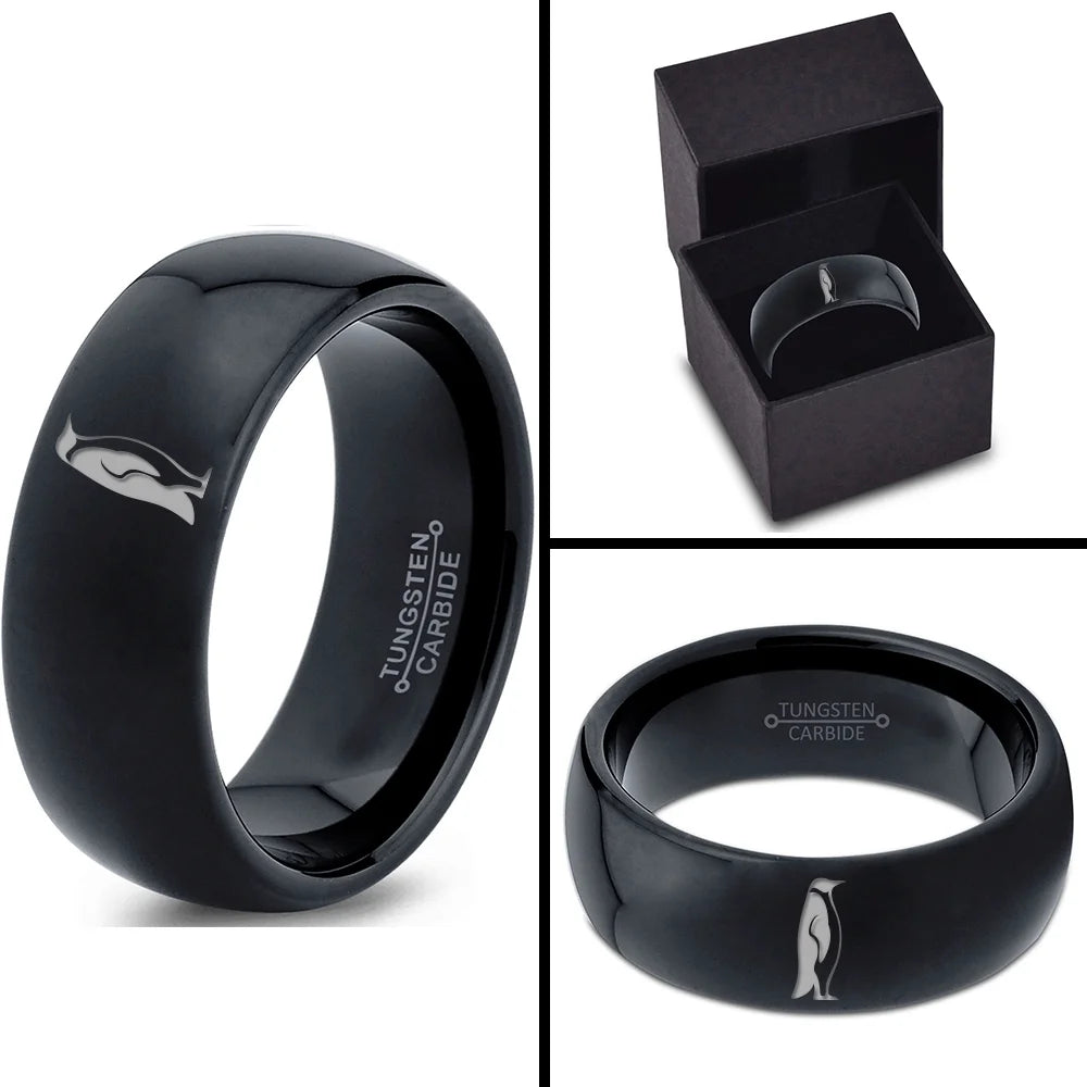 Black Dome Polished Band Ring F67746