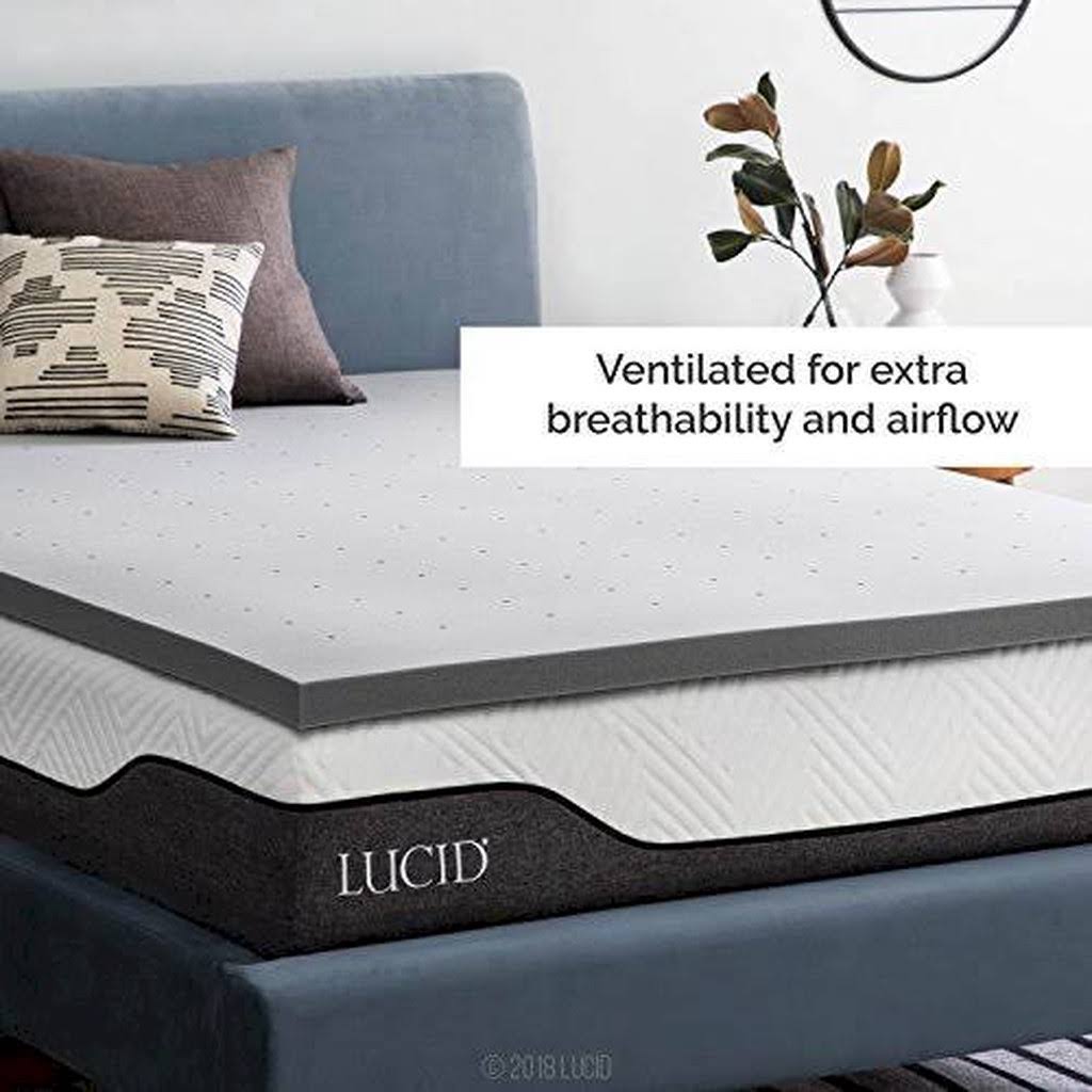 2 inch Bamboo Charcoal Memory Foam Mattress Topper California King B516368