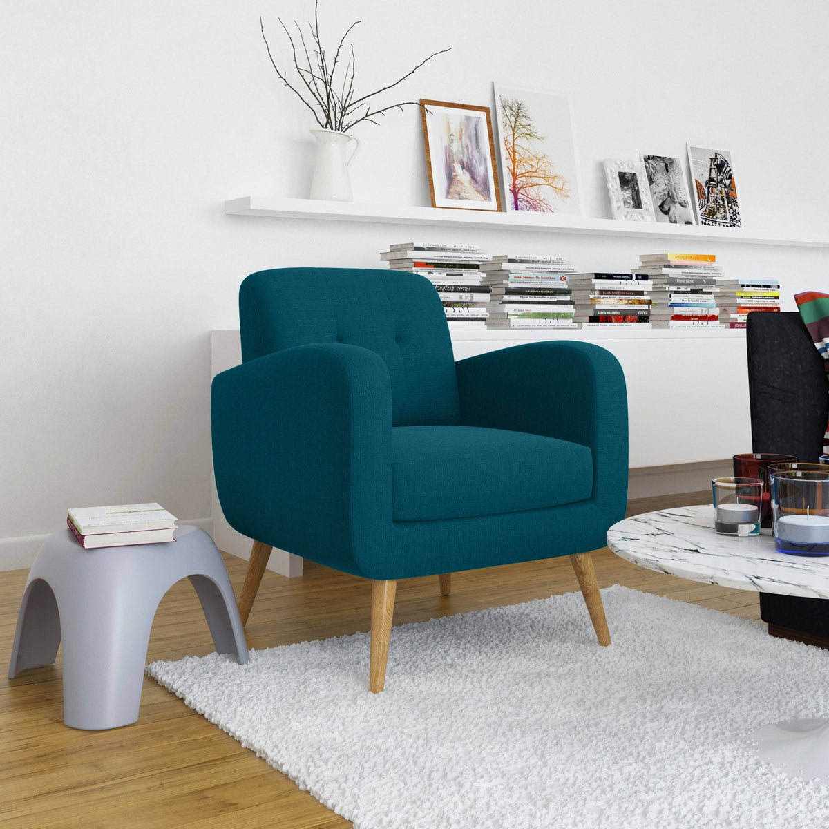 Light Blue Arm Chair P1976
