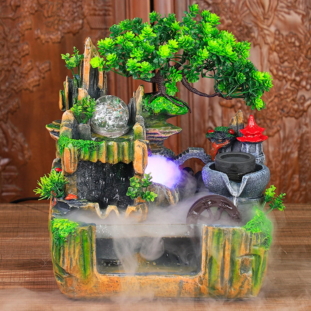 Indoor Rockery Water Fountain with LED Light O853