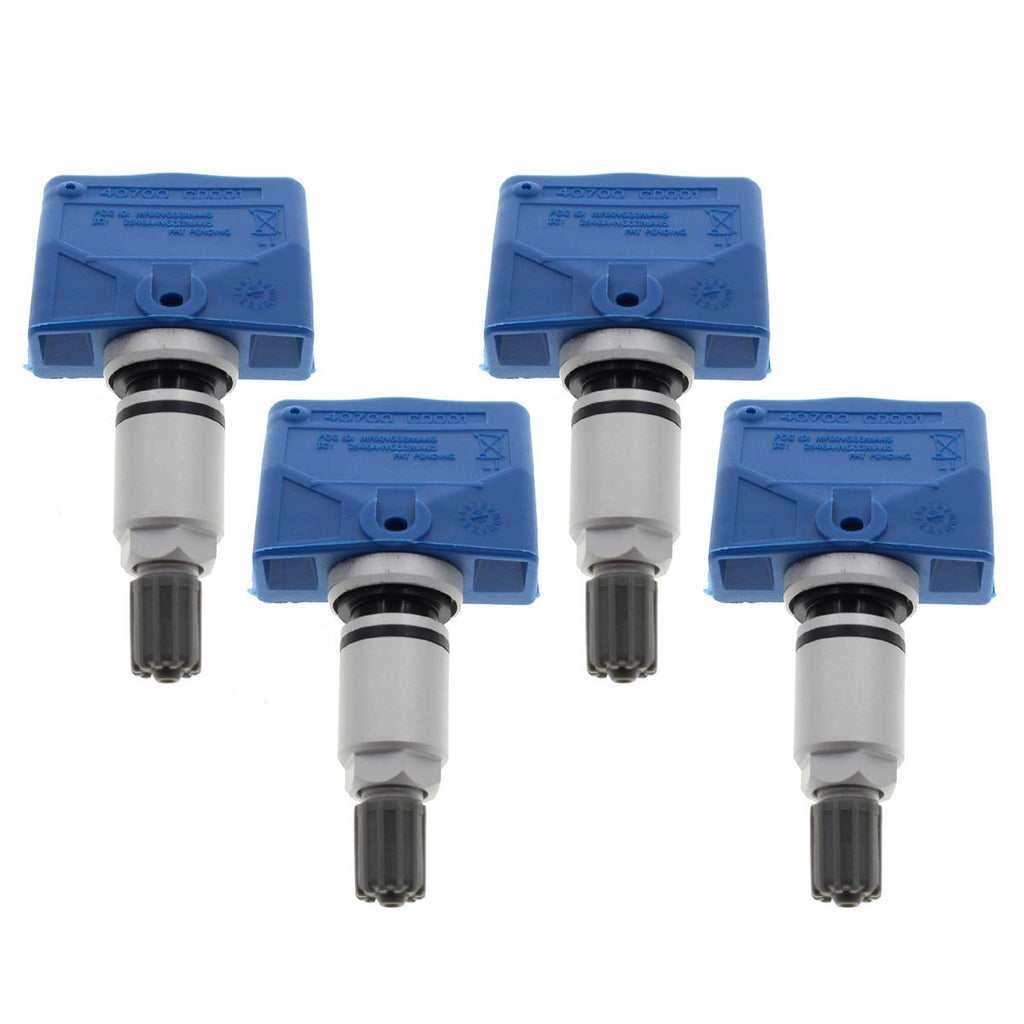Pack of 4 TPMS Tire Pressure Sensor Replaces 40700-CD001 40700-CD011 40700-1AA0B L4493