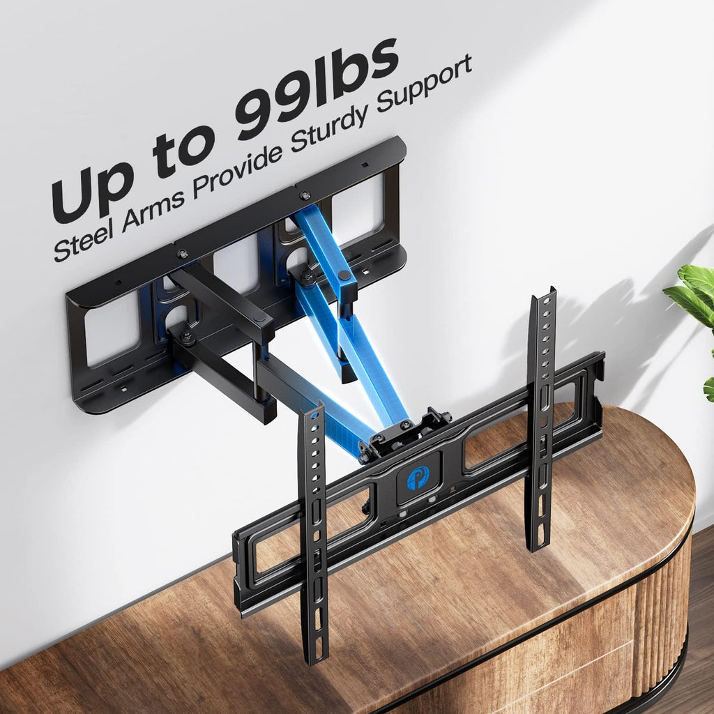 TV Wall Mount for 26-55 inch TVs, Full Motion TV Mount Bracket, Max VESA 400x400mm, Pack of 2 S110