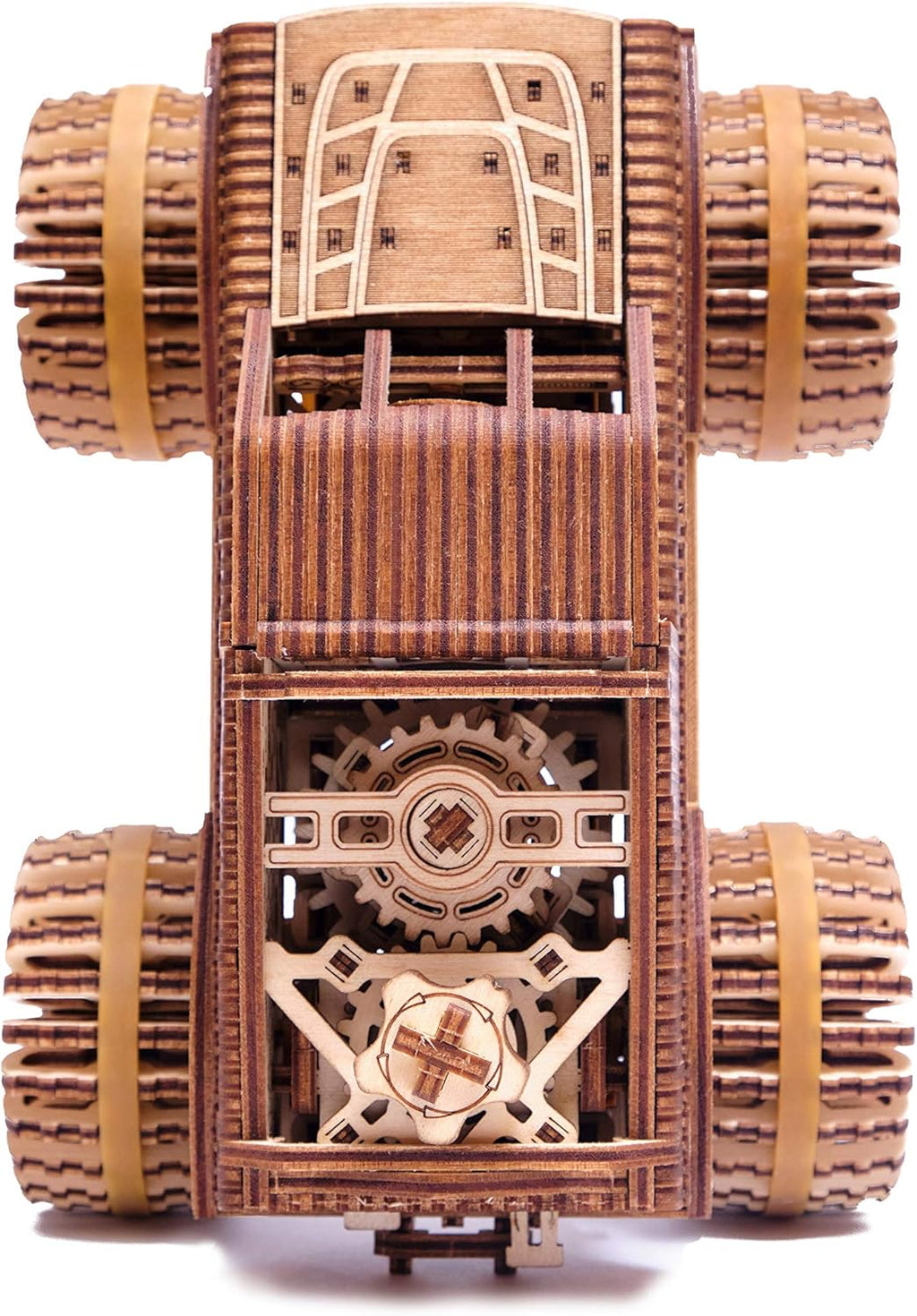 Monster Pickup Truck 3D Wooden Puzzle Model Kit Pack of 2 U50616