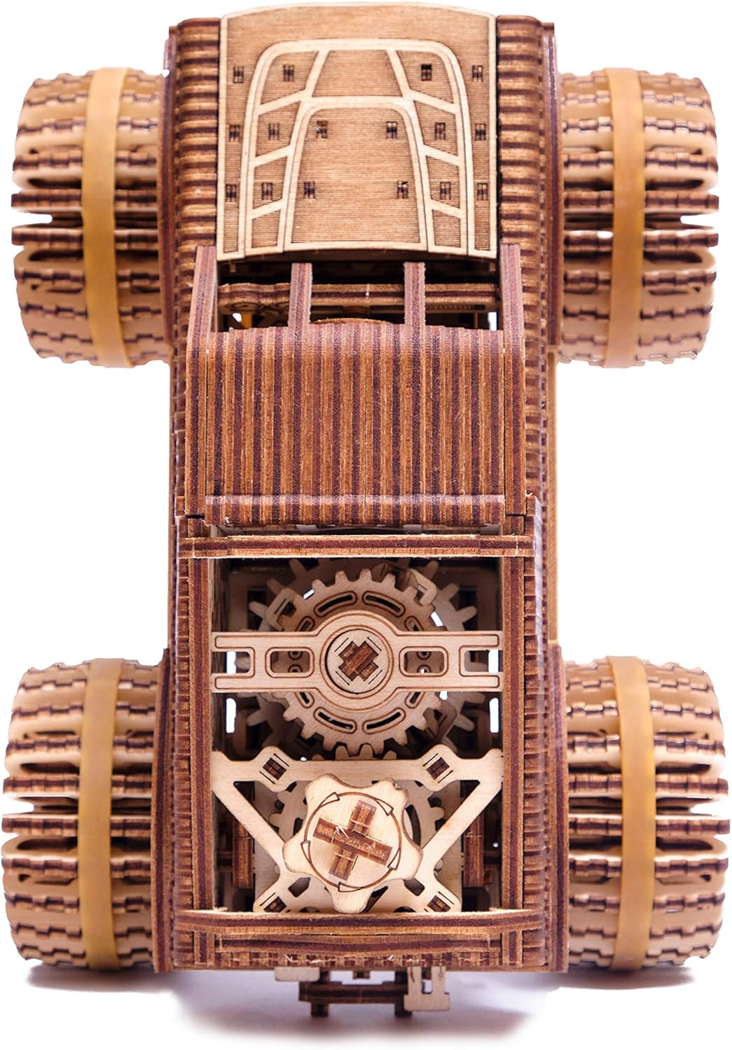 Monster Pickup Truck 3D Wooden Puzzle Model Kit Pack of 2 U50616