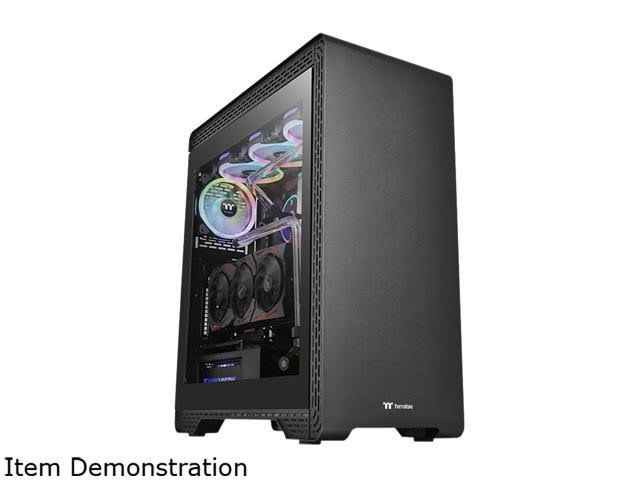 Black Tempered Glass Mid-Tower Chassis P81747