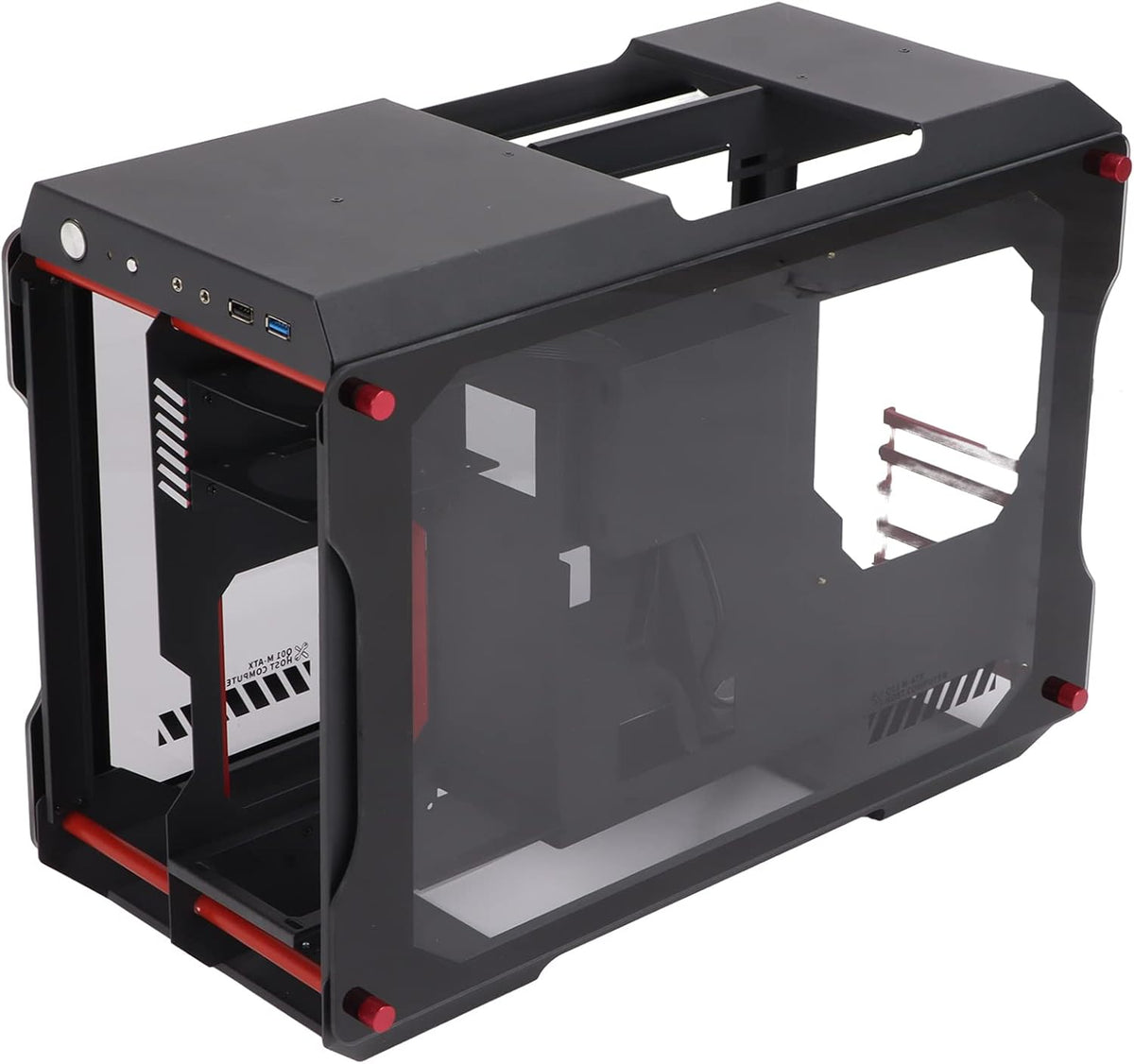 Silver Compact ATX Mid Tower PC Case O8151