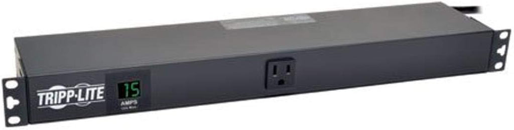 Metered PDU, 15A, 13 Outlets, 120V, 15 ft. Cord, 1U Rack-Mount Power R52226