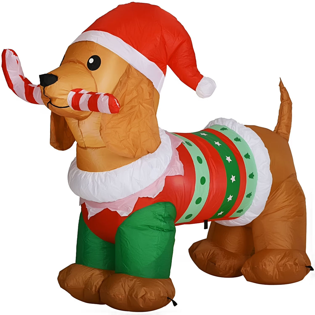 5ft Inflatable Dog with Led Lights N902138