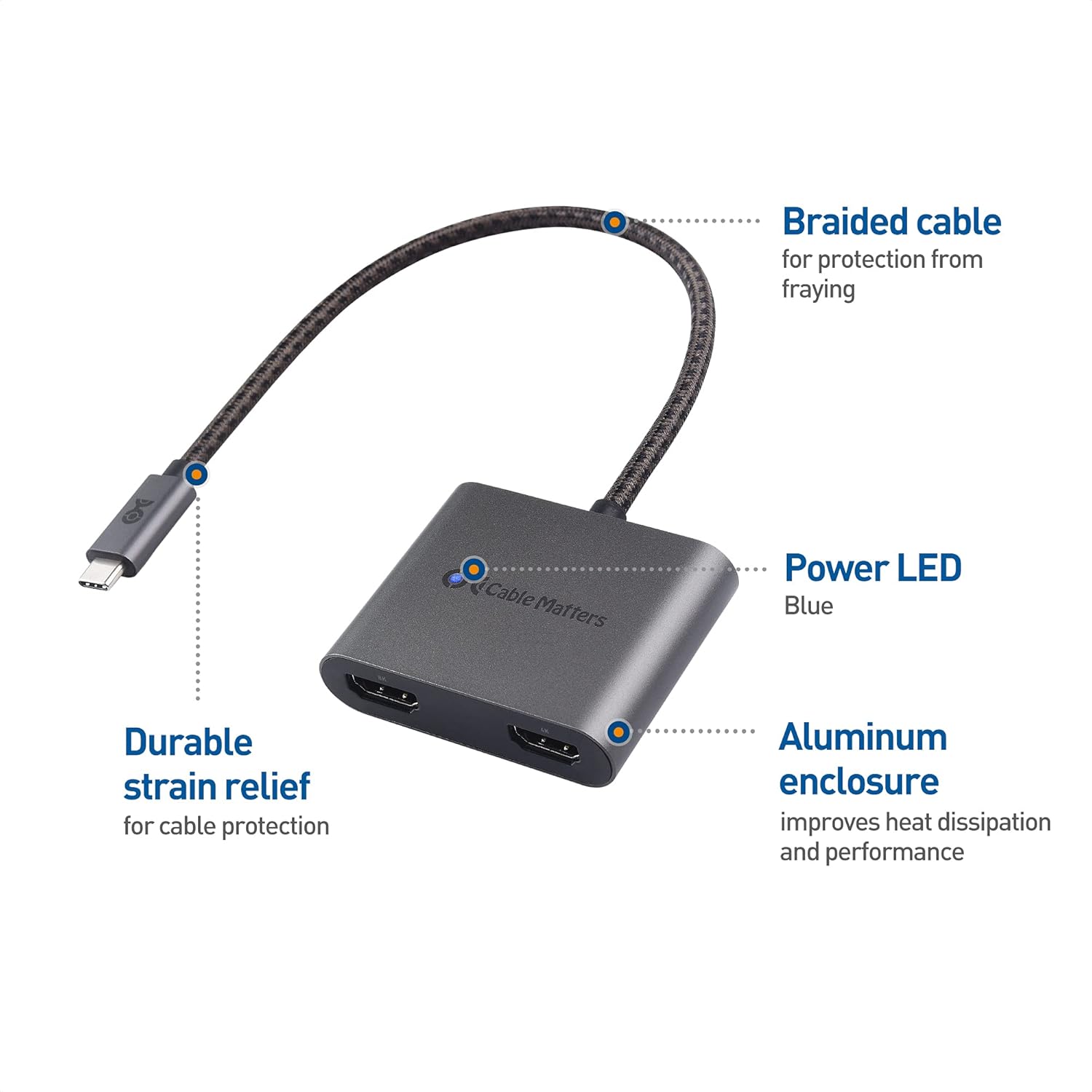 USB-C to HDMI Adapter in Gray M139