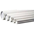 White Cardboard Mailing Tubes - 50/Case N844