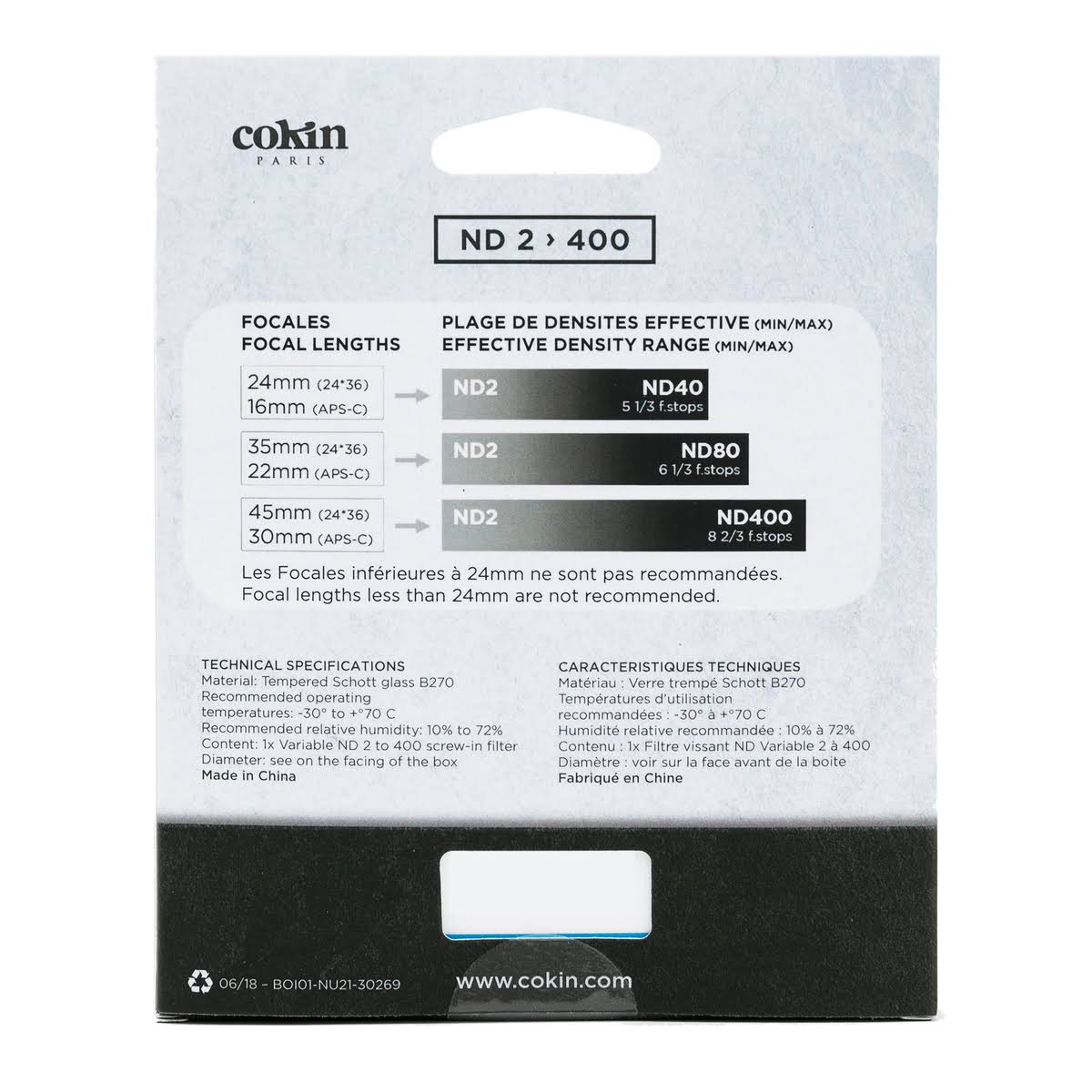 62mm Variable Neutral Density Filter K982