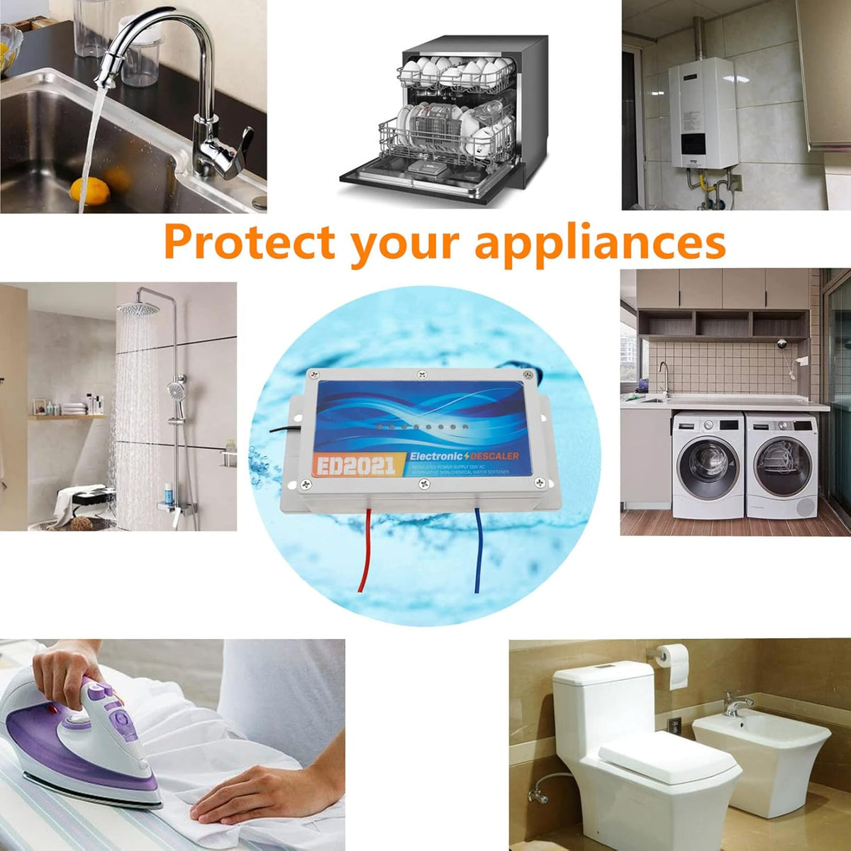 Electronic Water Descaler System Salt Free Water Softener Y956566