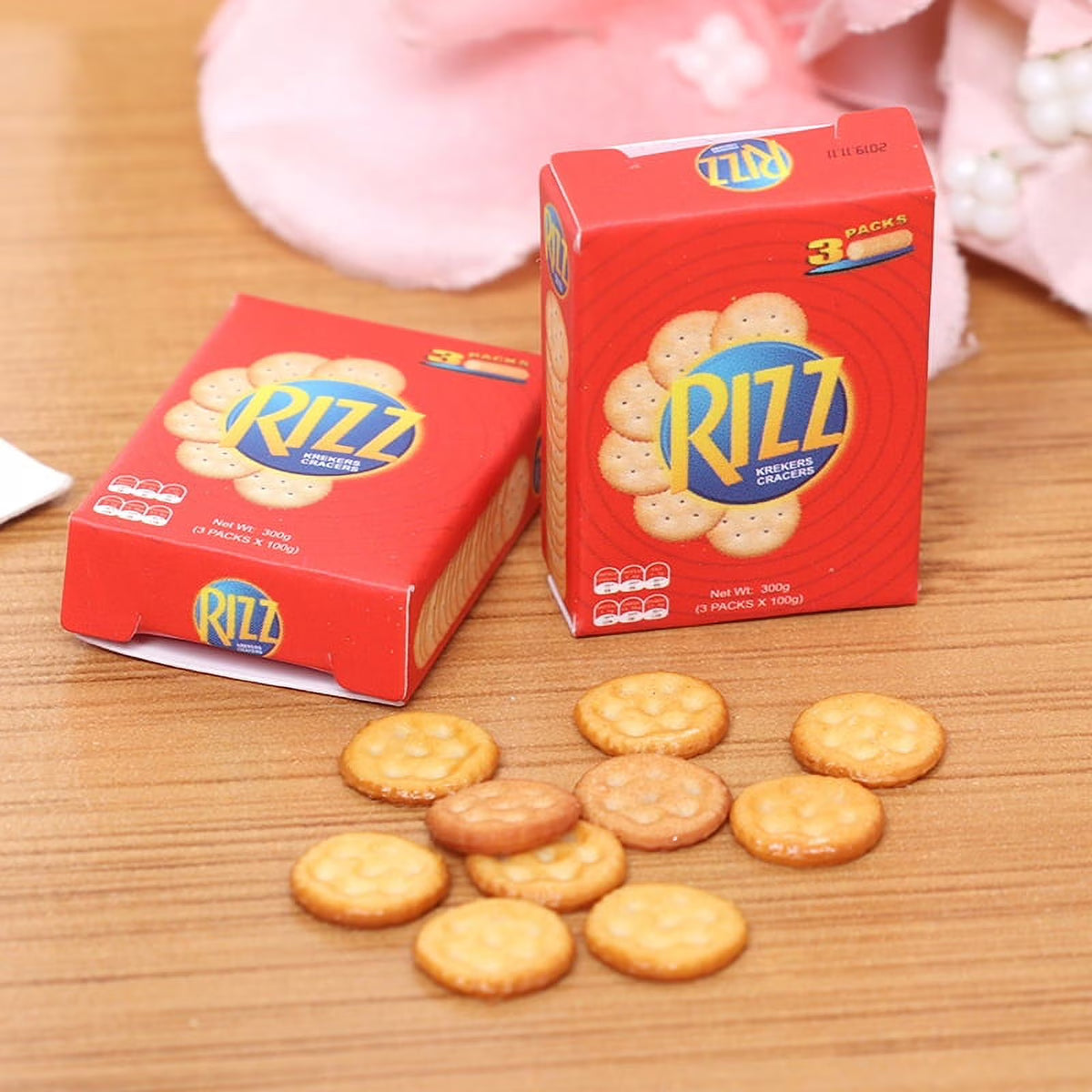 2PCS Mini 1/6 Scale Dollhouse Cookies With Boxes Pretend Play Food G545