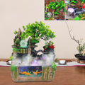 Indoor Rockery Water Fountain with LED Light O853