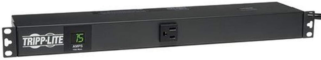 Metered PDU, 15A, 13 Outlets, 120V, 15 ft. Cord, 1U Rack-Mount Power R52226