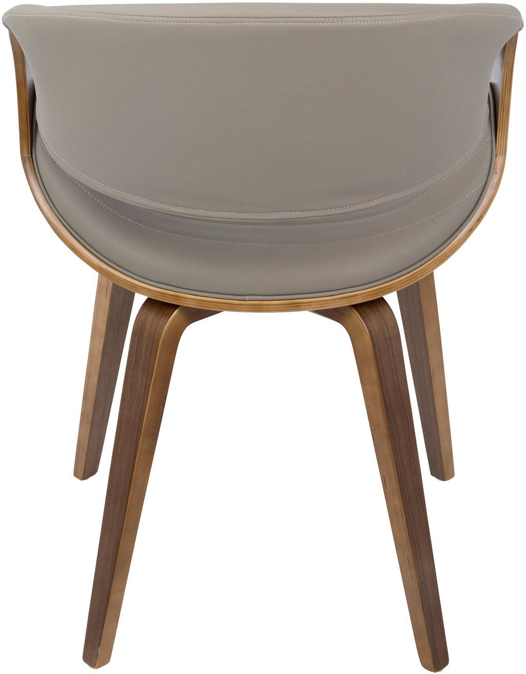 Walnut Wood and Grey PU Dining Chair X2727