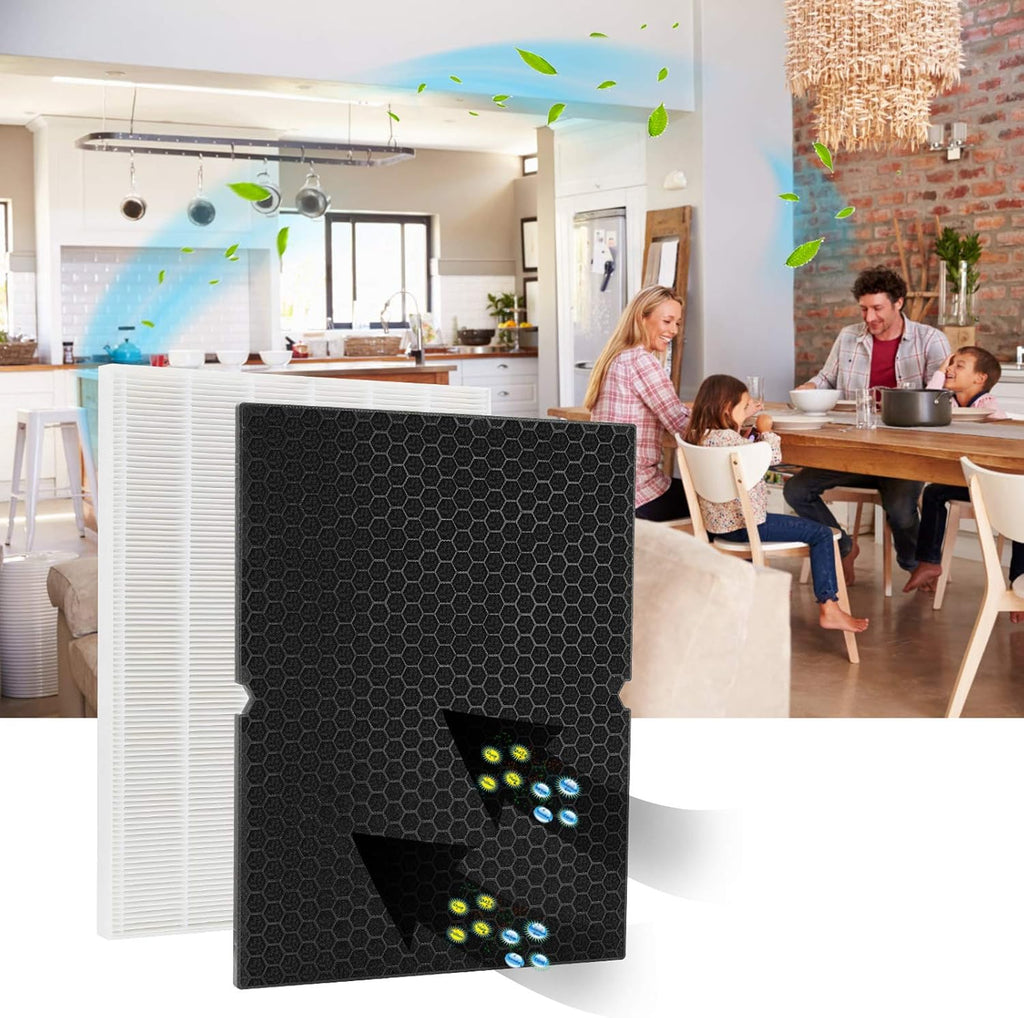 2 Sets HEPA Replacement Filter and 2 Activated Carbon Filter Combo Pack V789