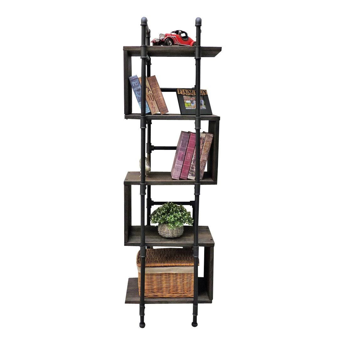 Modern Industrial Etagere Bookcase Display Y1483