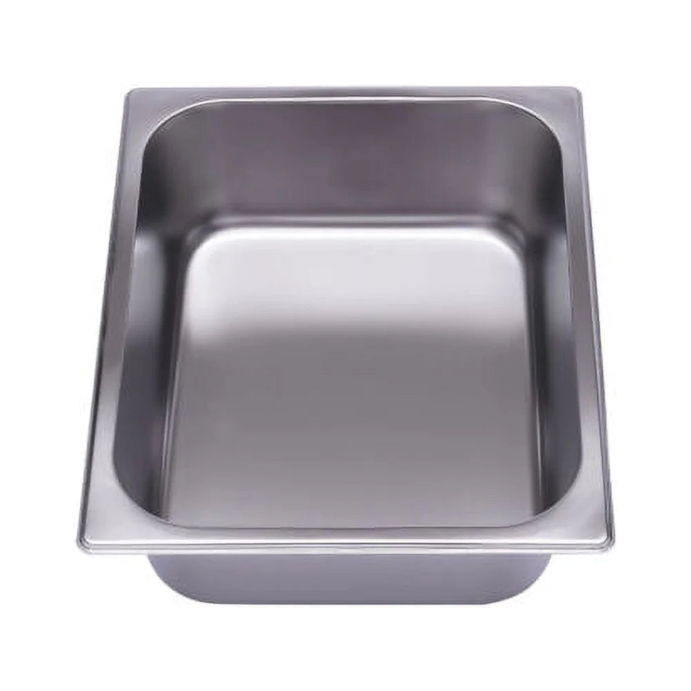 6Pcs 1/2 Size 4" Deep Silver Stainless Steel Steam Table Pans U5842