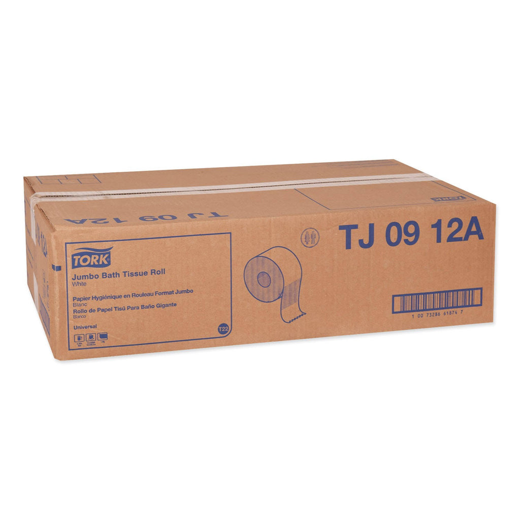 Jumbo Bath Tissue, 1-Ply, White, 2,000 ft, 12 Roll Z4208