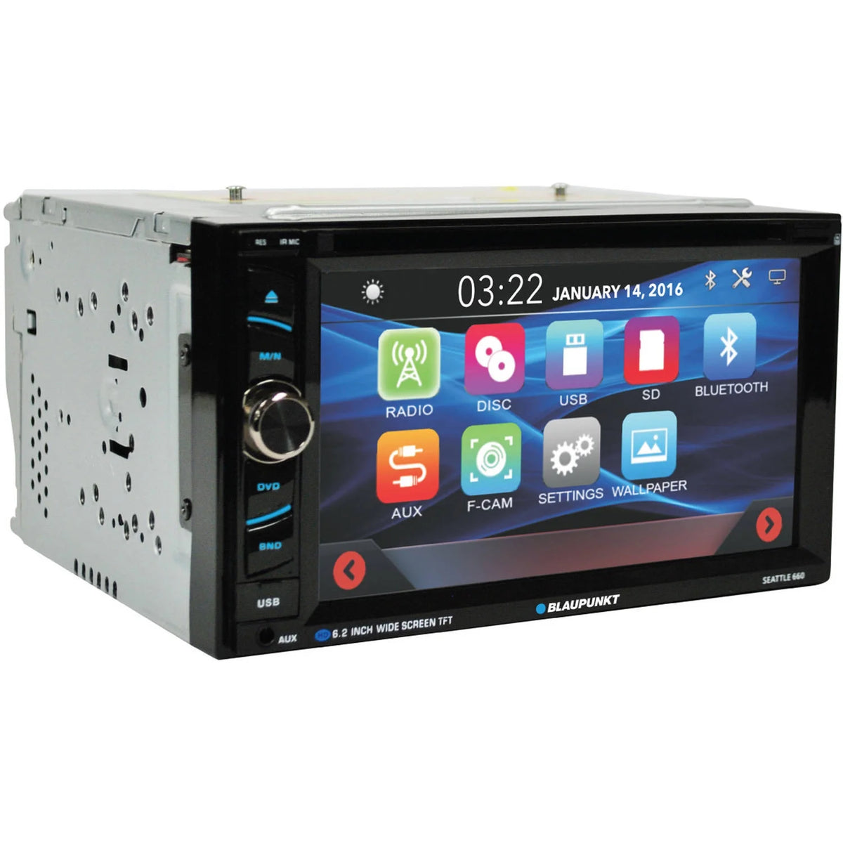 6.2" Double-DIN Touch Screen Receiver with Bluetooth E828311