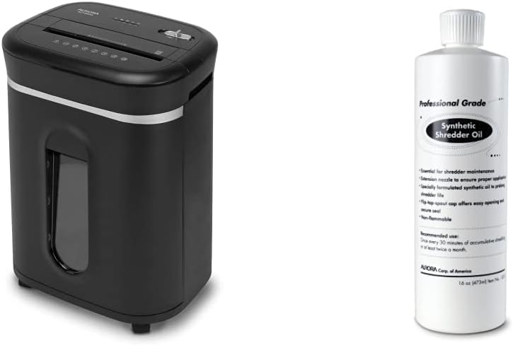 14-Sheet Crosscut Paper Shredder with 6-Gallon Pullout Basket O543