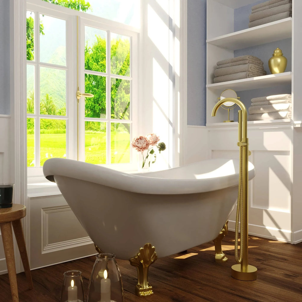 Matte Black Freestanding Tub Filler I50067