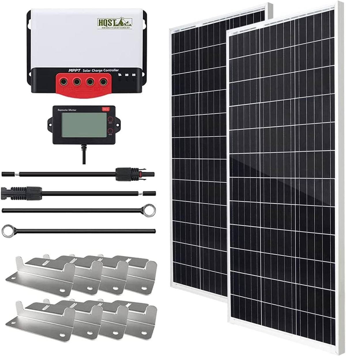 200 Watt 12 Volt Monocrystalline Solar Panel Kit with 20A MPPT Solar Charge Controller U285