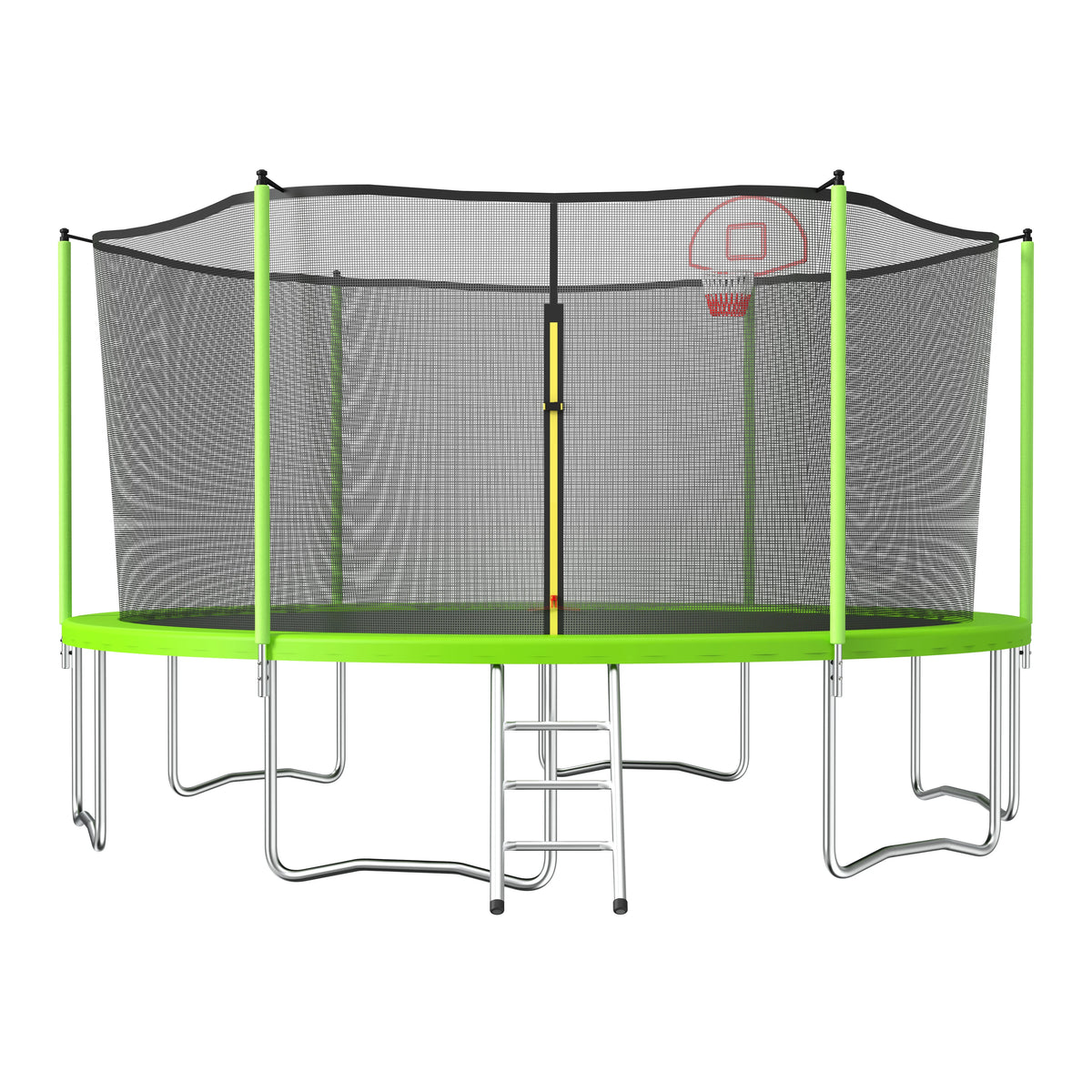 15FT Outdoor Trampoline with Enclosure Net X6314