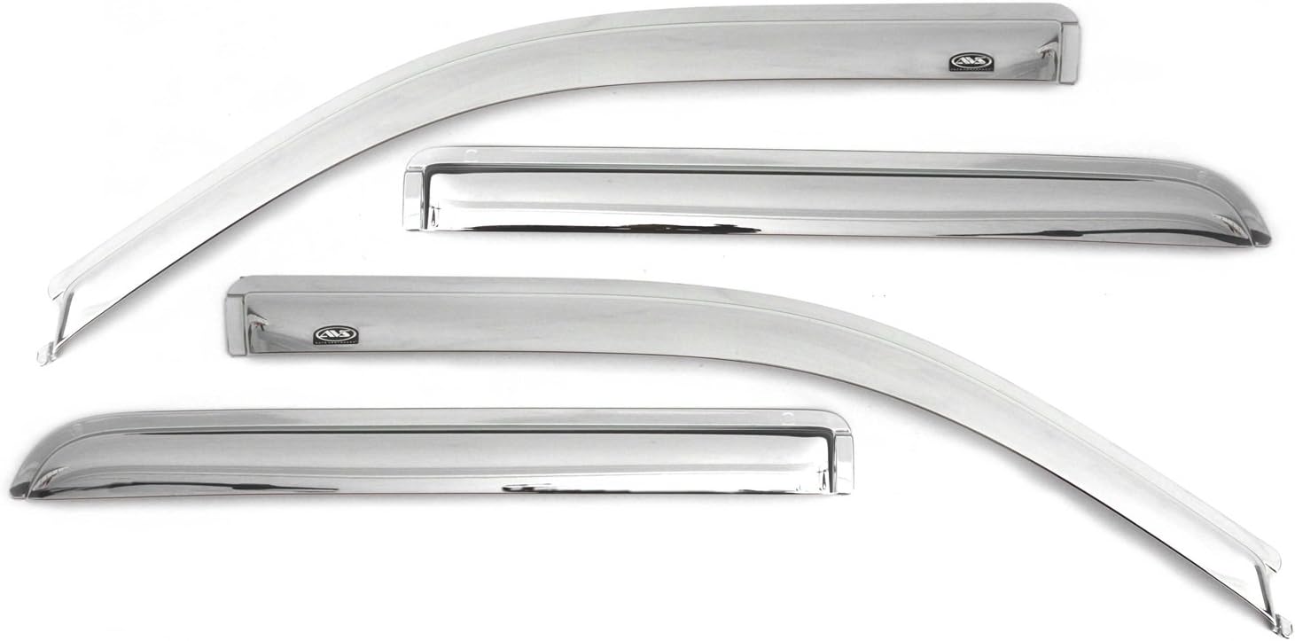 4-Piece Dark Smoke Side Window Deflector R678