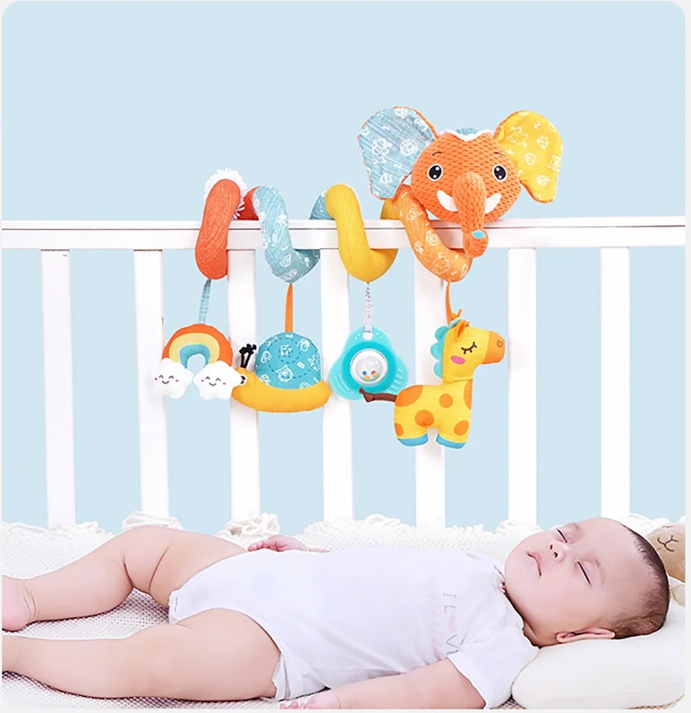 Sensory Stroller Toys with Teether Rattles H78778