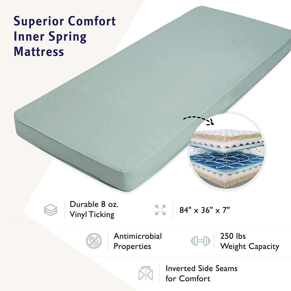 Full Electric Hospital Bed with Full Rails and Spring Mattress D185
