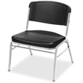 Black/Silver Stack Chair, 4/Carton N9010