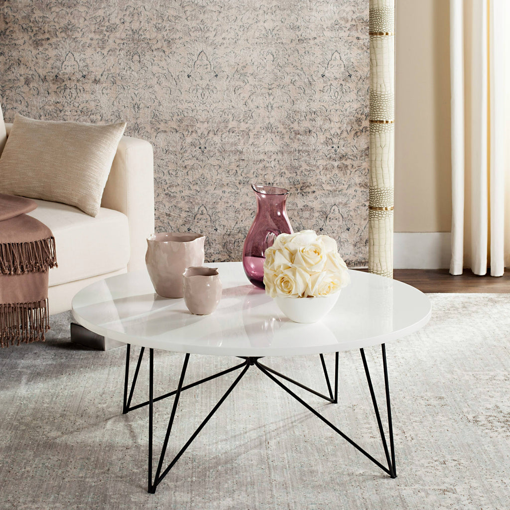 Lacquer White Coffee Table T4640