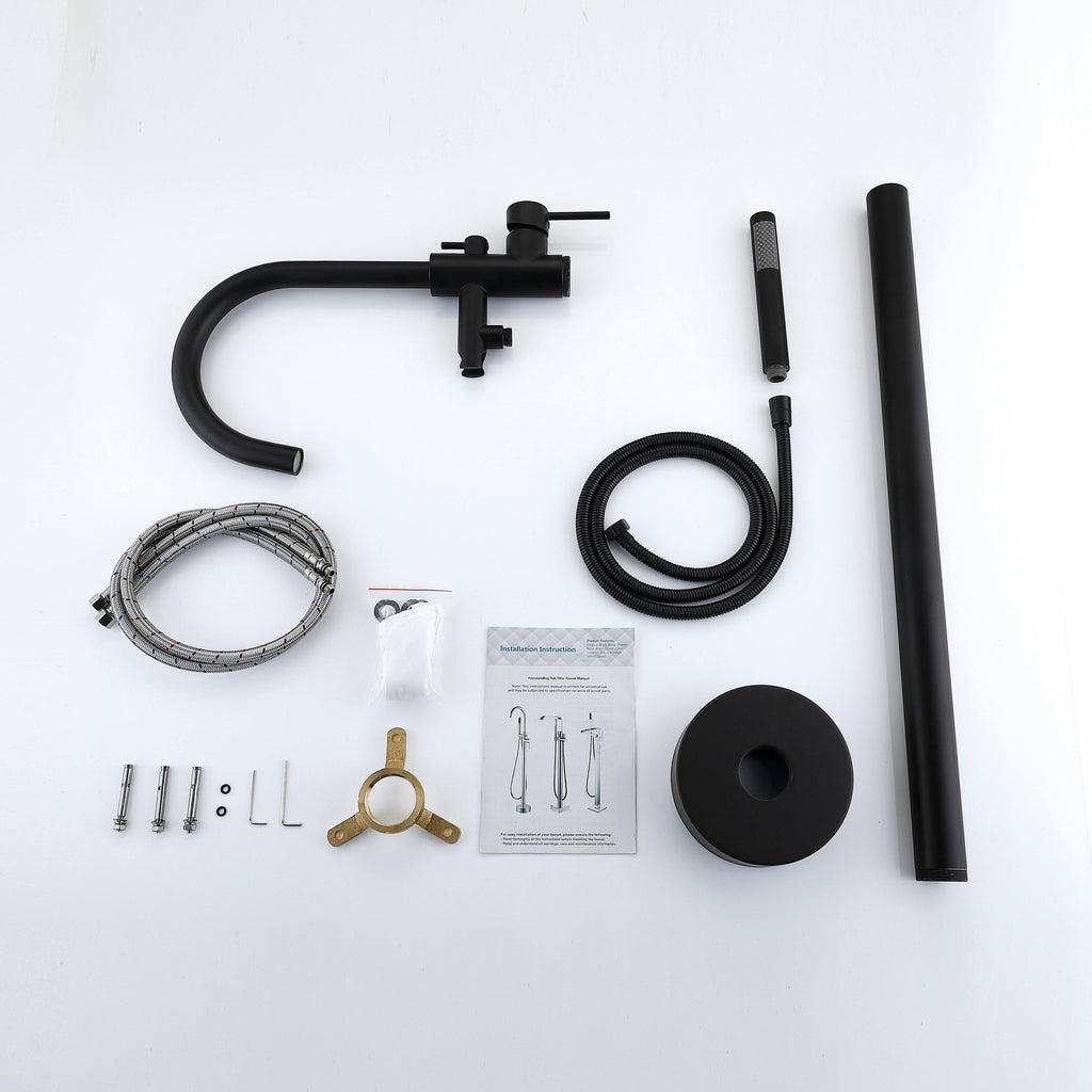 Matte Black Freestanding Tub Filler I50067