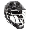 Black Lacrosse Helmet with Pearl White Cage O33822