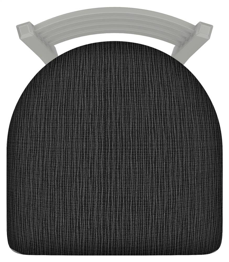 Anodized Nickel Finish Chair with Axis Truffle Seat H9064