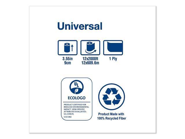 Jumbo Bath Tissue, 1-Ply, White, 2,000 ft, 12 Roll Z4208