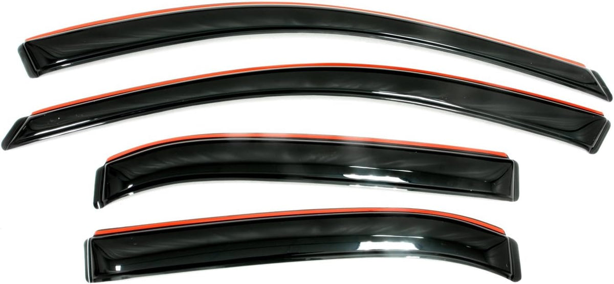 4-Piece Dark Smoke Side Window Deflector R678