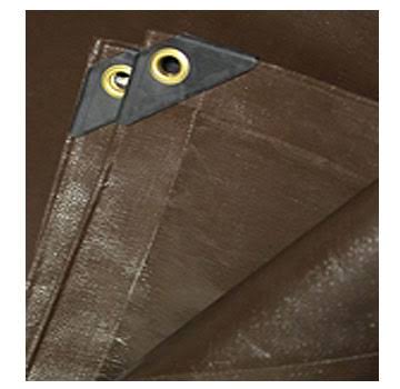Brown 20 x 20 Foot Super Duty Tarp F73765