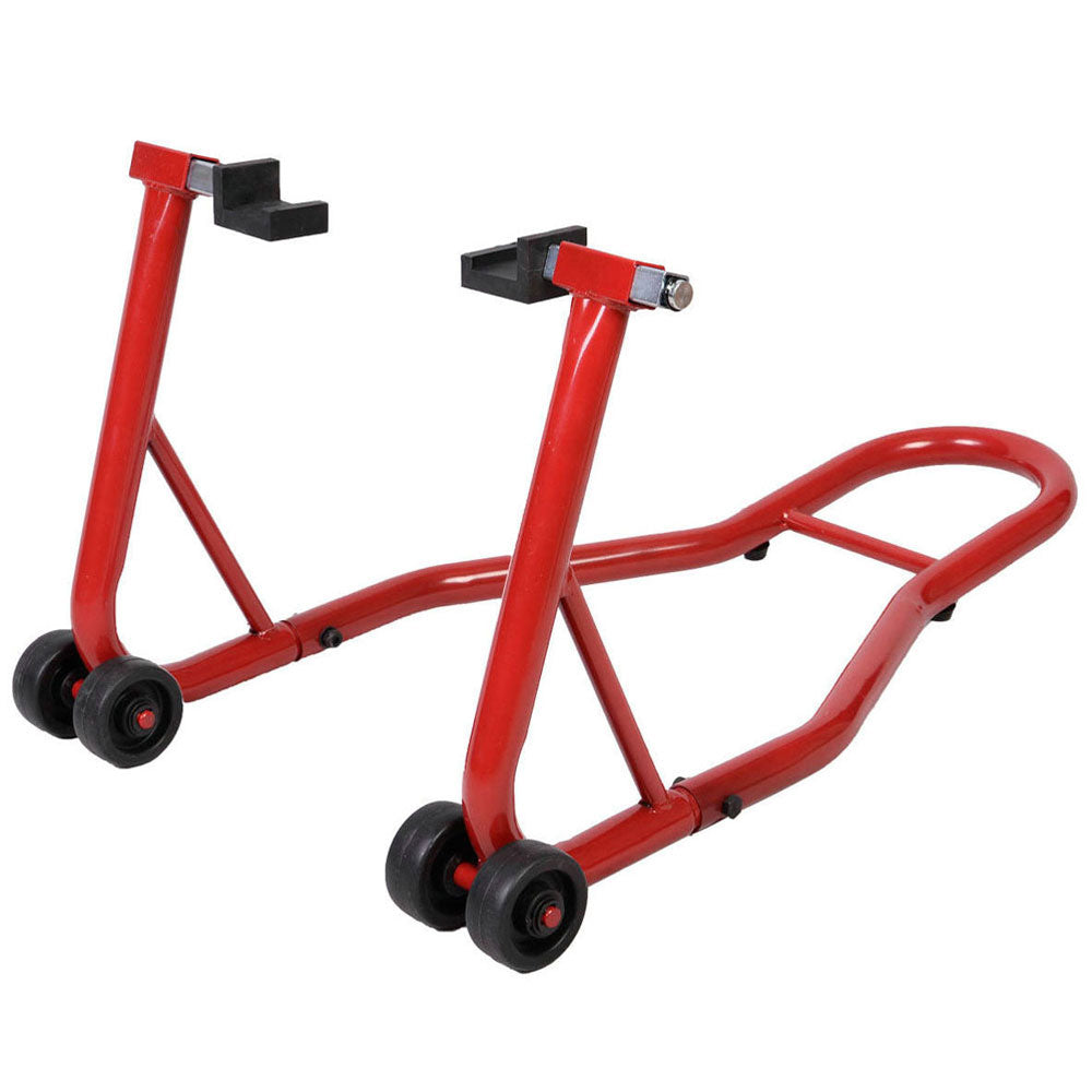 Red Steel Rear Wheel Paddock Stand T950